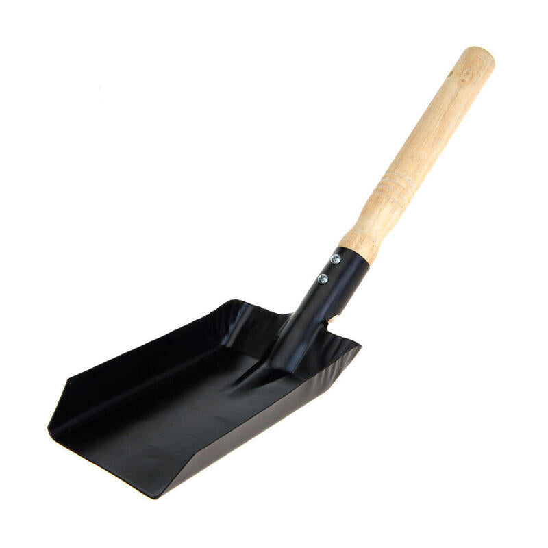 Pack De 3 Unidades - Pala Metálica Para Carbón De Barbacoa Color Negro 9,5x37,5cm Bbq