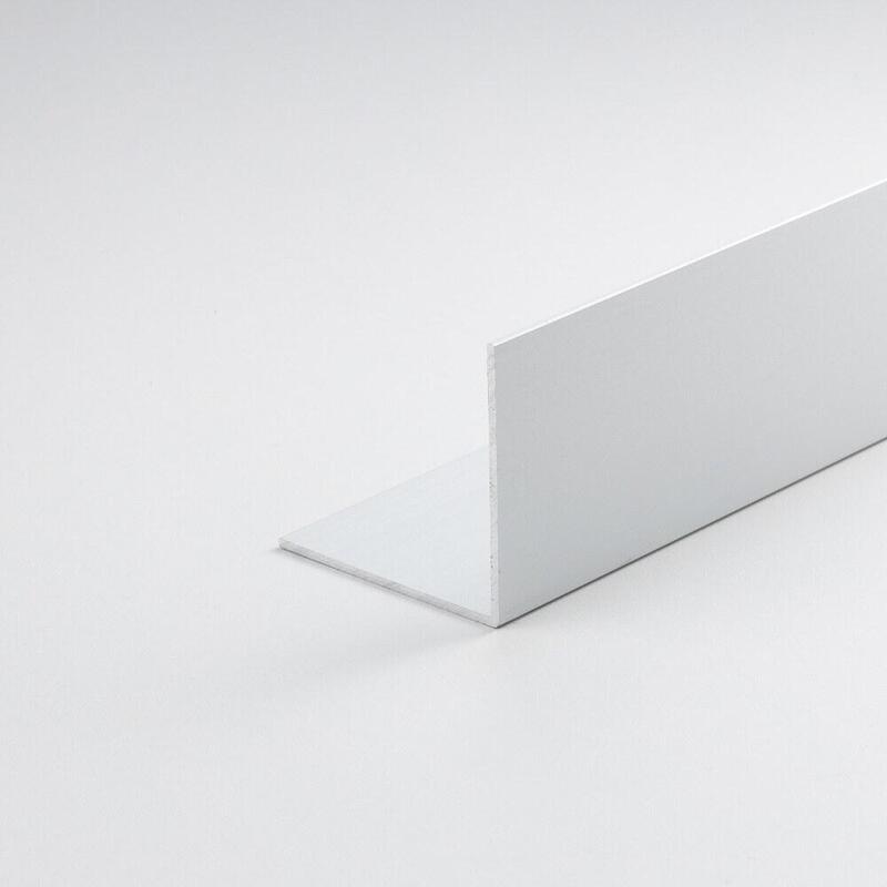 Pack De 3 Unidades - Perfil Bricolaje Ángulo Aluminio Pintado Blanco 1000 X 10 X 10 Mm