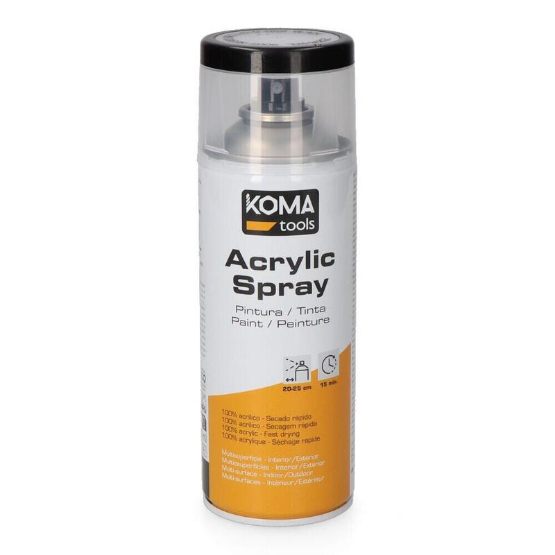 Pack De 3 Unidades - Pintura Acrílica En Spray Ral 9005 Negro Acabado Brillante, 300 Ml