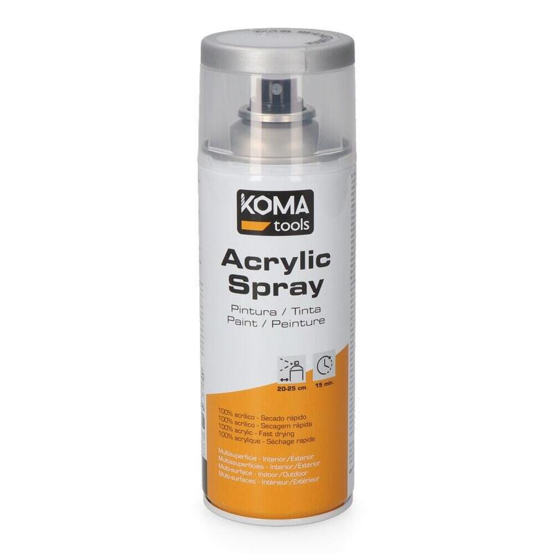 Pack De 3 Unidades - Pintura Acrílica En Spray Ral 9006 Aluminio Acabado Brillante, 300 Ml