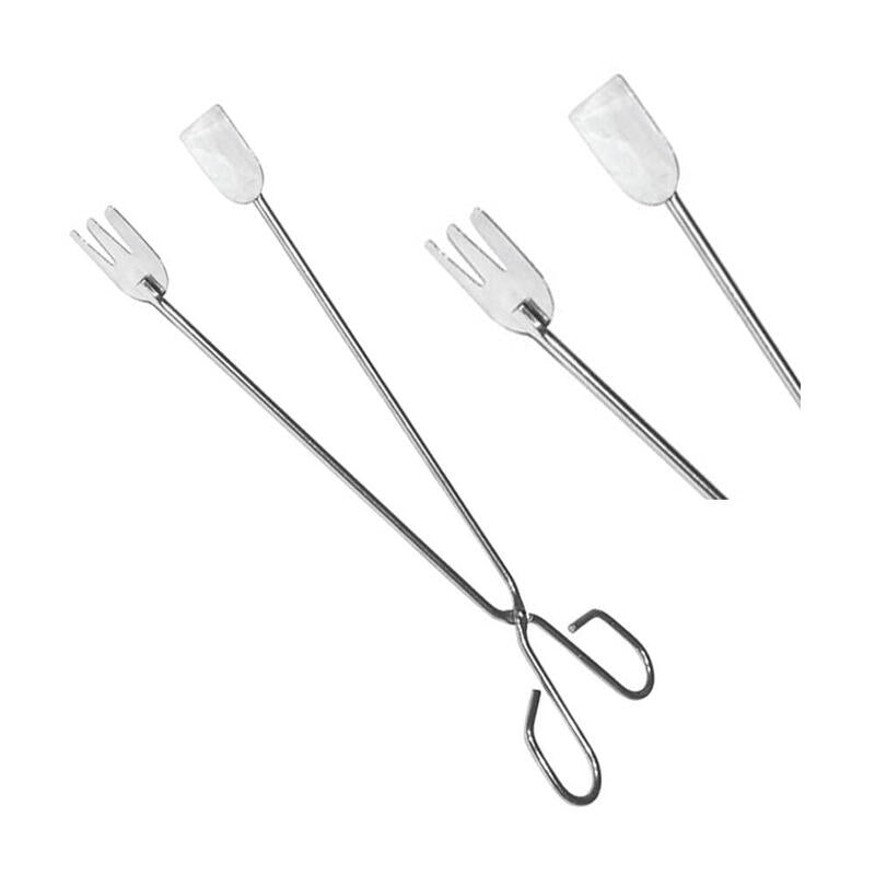 Pack De 3 Unidades - Pinzas Para Pescado De Acero Inoxidable 35cm