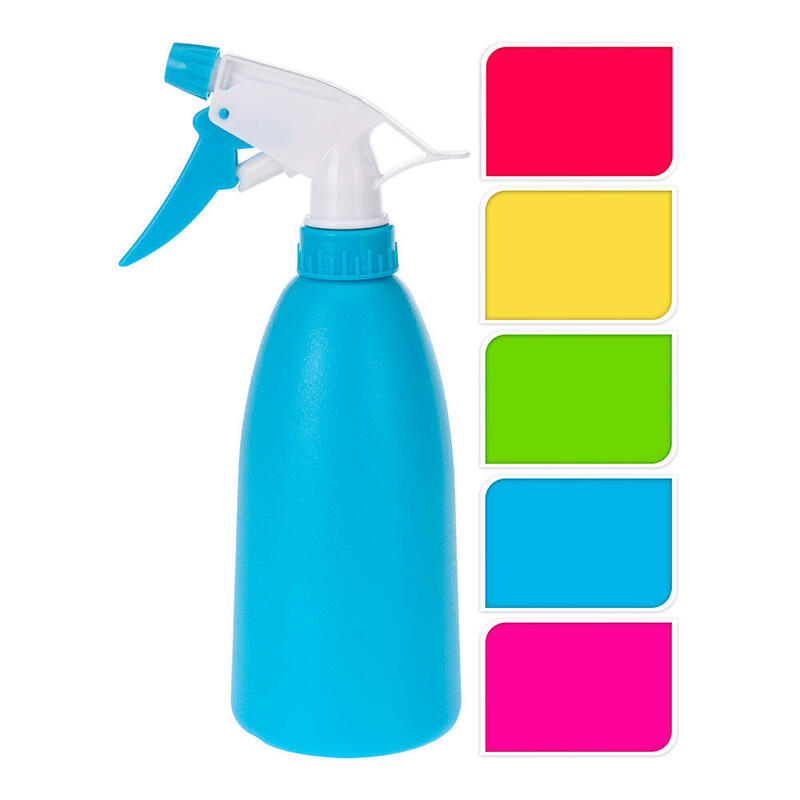 Pack De 3 Unidades - Pulverizador De Polipropileno, Colores Surtidos, Ø8 X 22,5 Cm, 480 Ml
