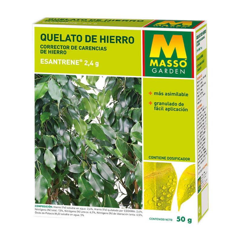 Pack De 3 Unidades - Quelato De Hierro 50g. Fertilizante 234078n Massó
