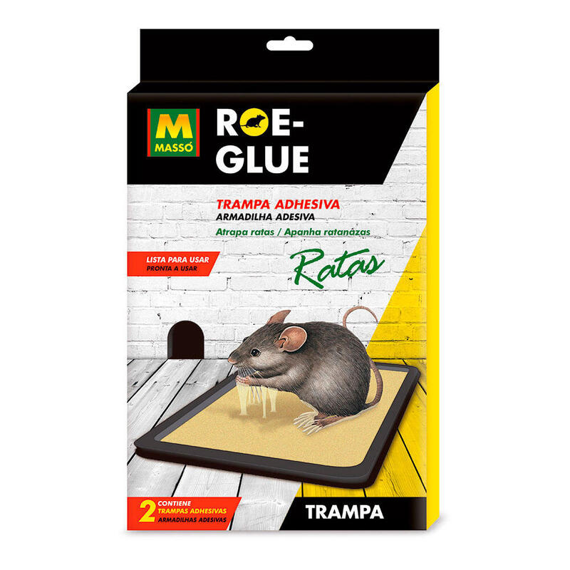 Pack De 3 Unidades - Roe-Glue Trampa Adhesiva Para Ratas 2 Unid. 231556 Massó