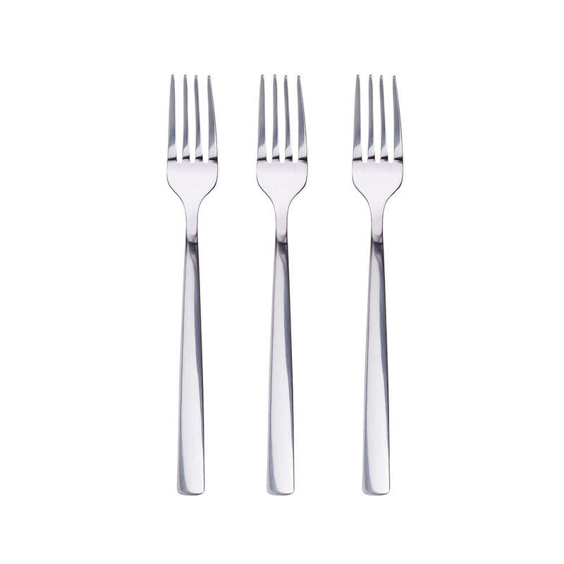 Pack De 3 Unidades - Tenedor Para Postre De Acero Inoxidable Brillo Earth 3 Uds