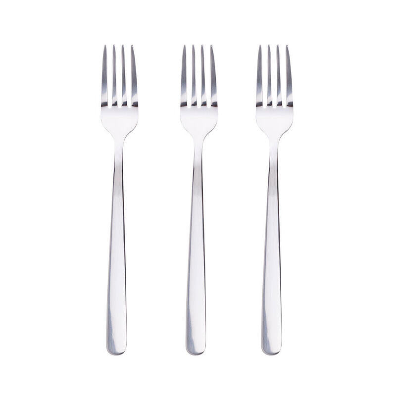 Pack De 3 Unidades - Tenedor Para Postre De Acero Inoxidable Mate Root 3 Uds