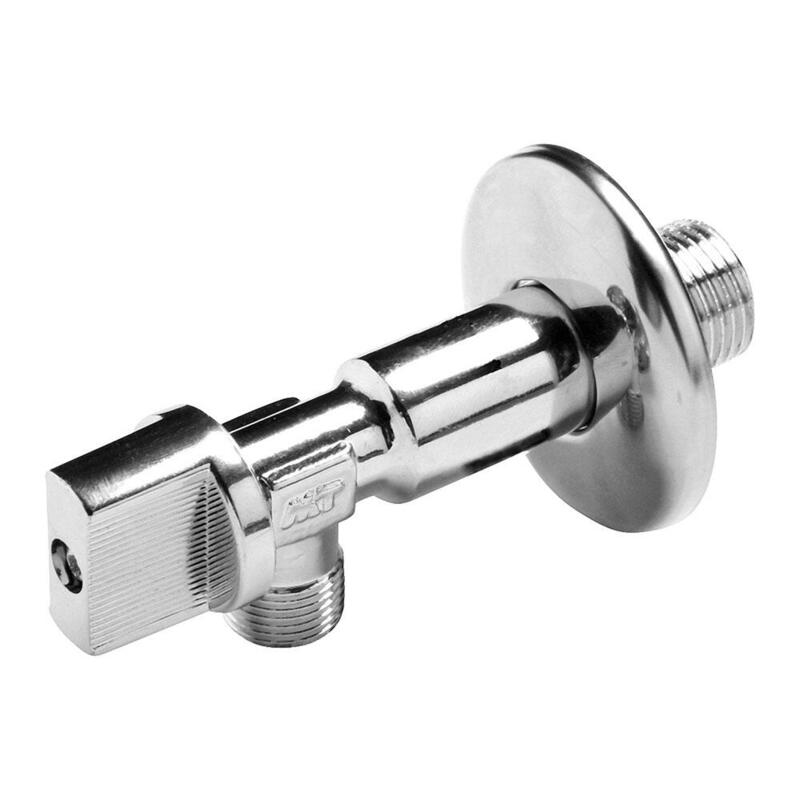 Pack De 3 Unidades - Válvula Escuadra Larga Antical Con Mando Metálico ؽ X 3/8 Pulg