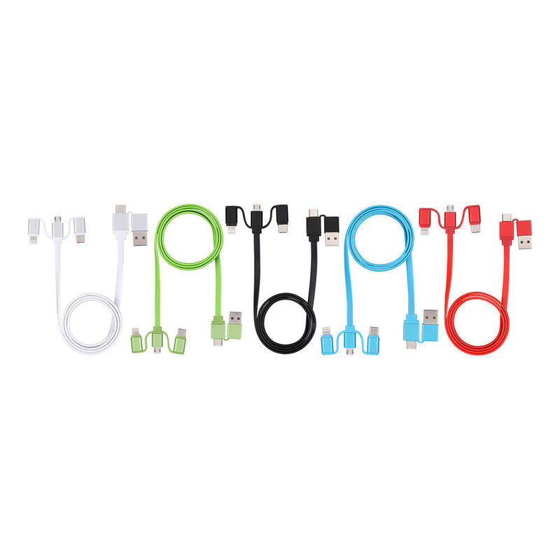Pack De 30 Unidades - Cable 6 En 1, 1 M Colores Surtidos
