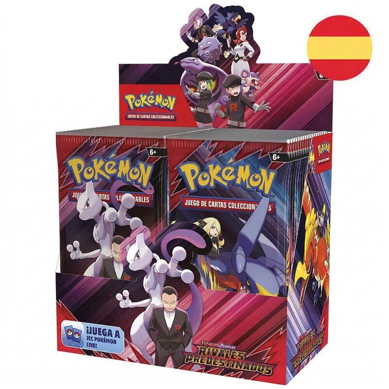Pack De 36 Unidades - Sobre Cartas Rivales Predestinados Pokemon Español
