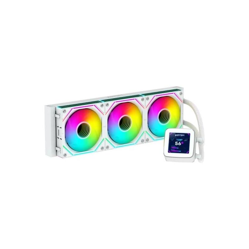 Pack De 4 Unidades Abysm Oceanic Lcd 360 Argb Kit De Refrigeracion Liquida - 3 Ventiladores De 120mm - Iluminacion Argb