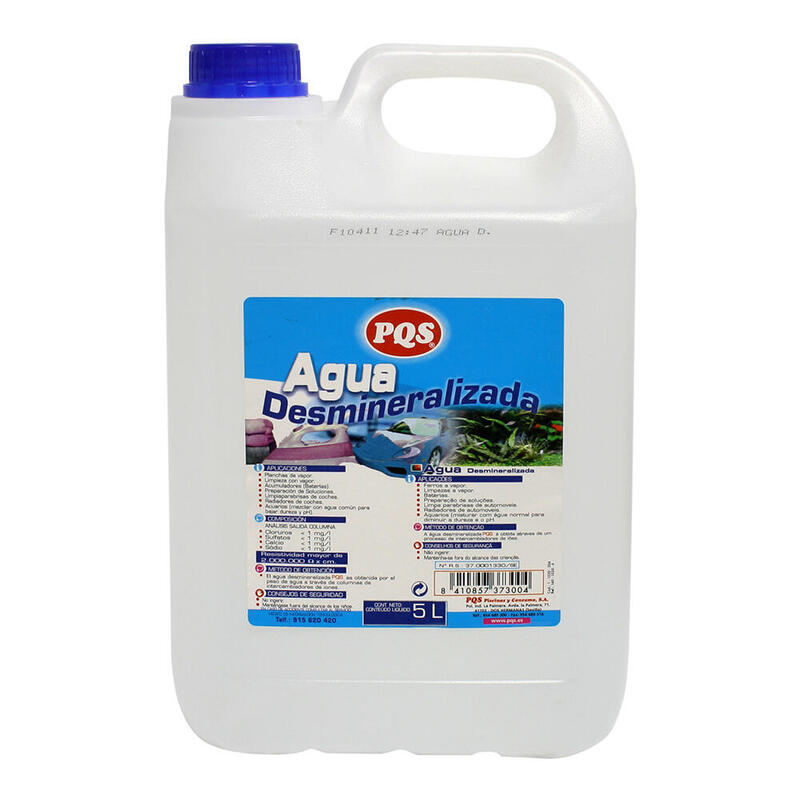 Pack De 4 Unidades - Agua Desmineralizada Garrafa 5 L