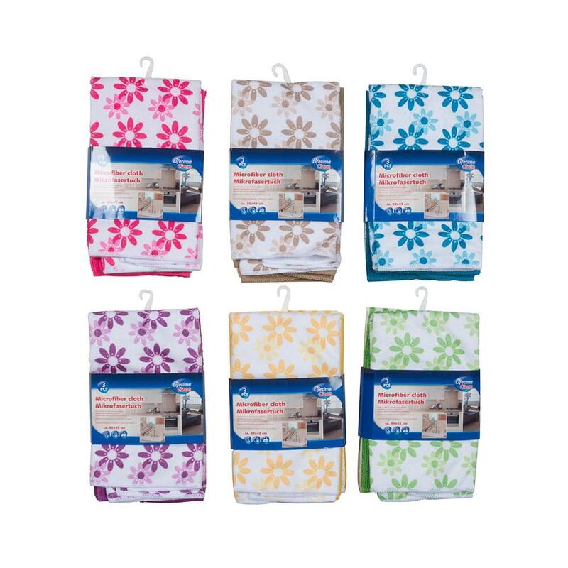 Pack De 4 Unidades - Bayeta Microfibra 30 X 45 Cm, 3 Uds, Colores Surtidos