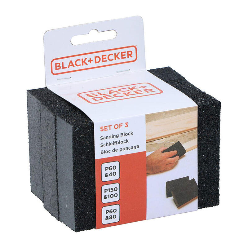 Pack De 4 Unidades - Bloque De Lijado 10 X 7,5 X 2,5 Cm, Set 3 Uds