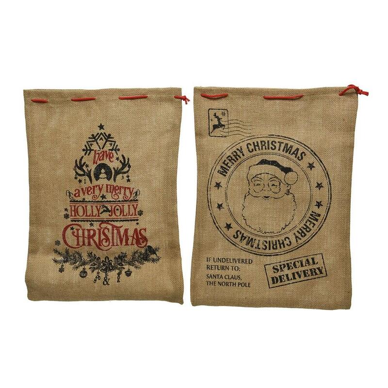 Pack De 4 Unidades - Bolsa Regalo Merry Christmas, Modelos Variados, 35 X 50 Cm