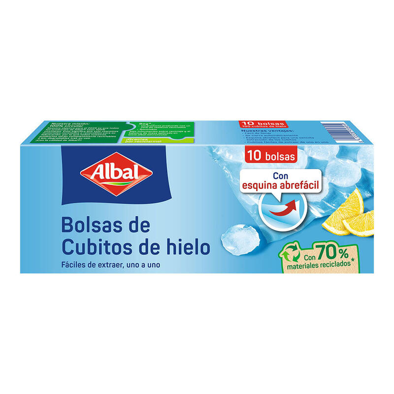 Pack De 4 Unidades - Bolsas De Cubitos De Hielo 10 Uds