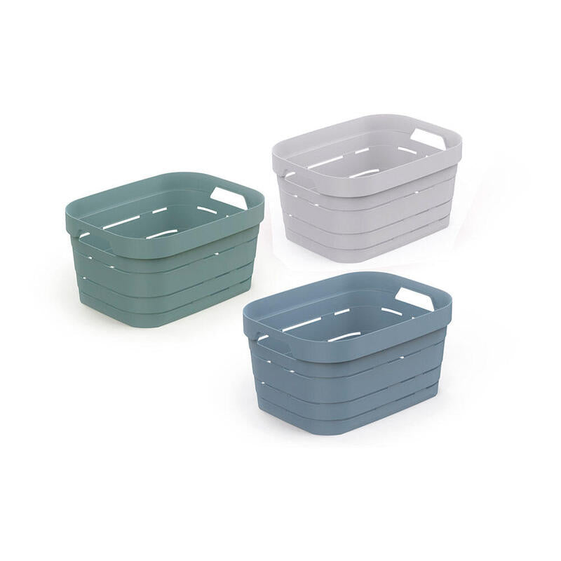 Pack De 4 Unidades - Cesto Para Ropa 4,9 L, Colores Surtidos 23,5 X 17,5 X 12 Cm