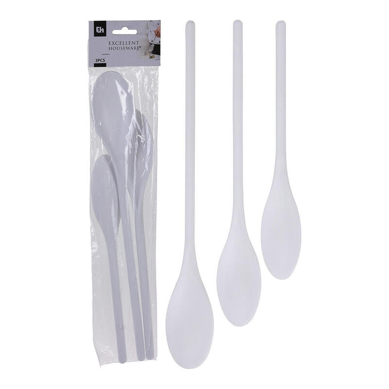 Pack De 4 Unidades - Cucharas De Plástico De 3 Tamaños Diferentes 3 Uds