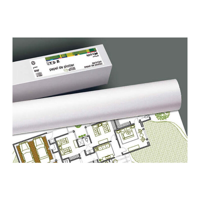 Pack De 4 Unidades Fabrisa Plus Bobina De Papel Para Plotter 80gr - Medidas 914mm X 50m
