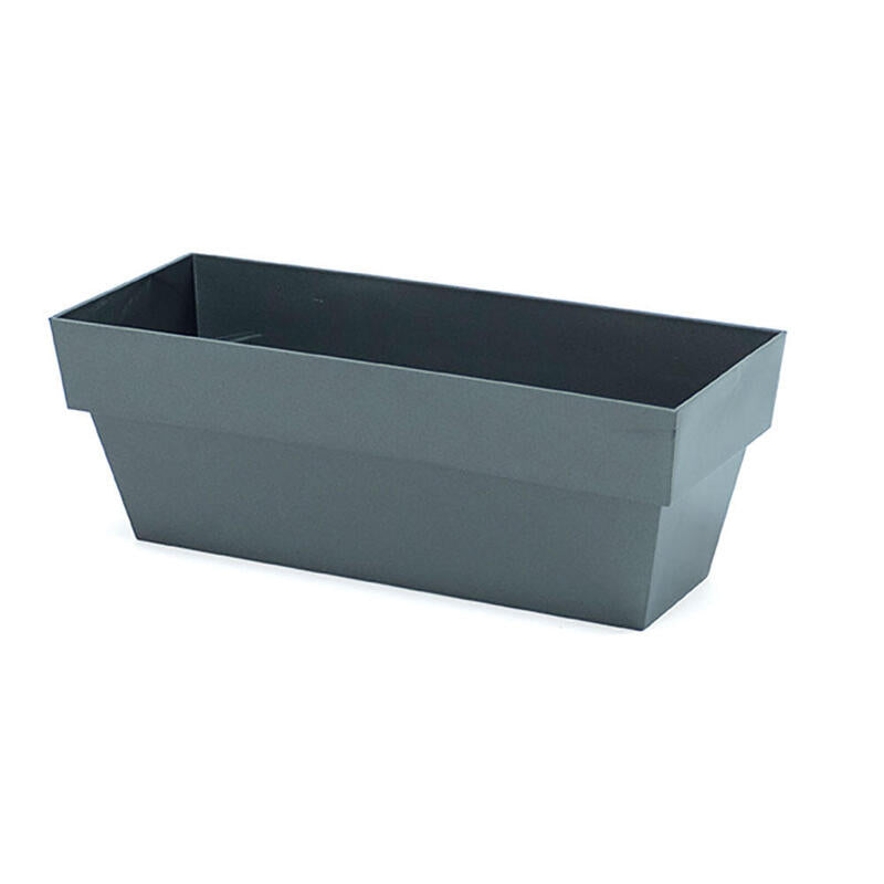 Pack De 4 Unidades - Jardinera Limited 10x25cm Antracita Plastiken