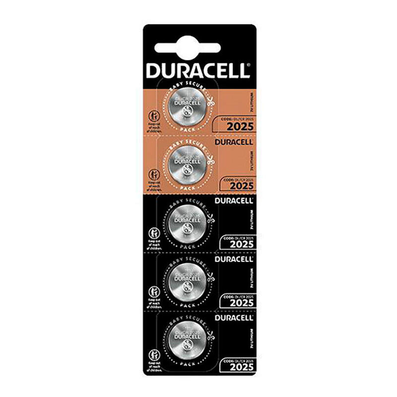 Pack De 4 Unidades - Micro Pila De Botón Litio Cr2025 3 V Ø20 X 2,5 Mm Blister 5 Uds