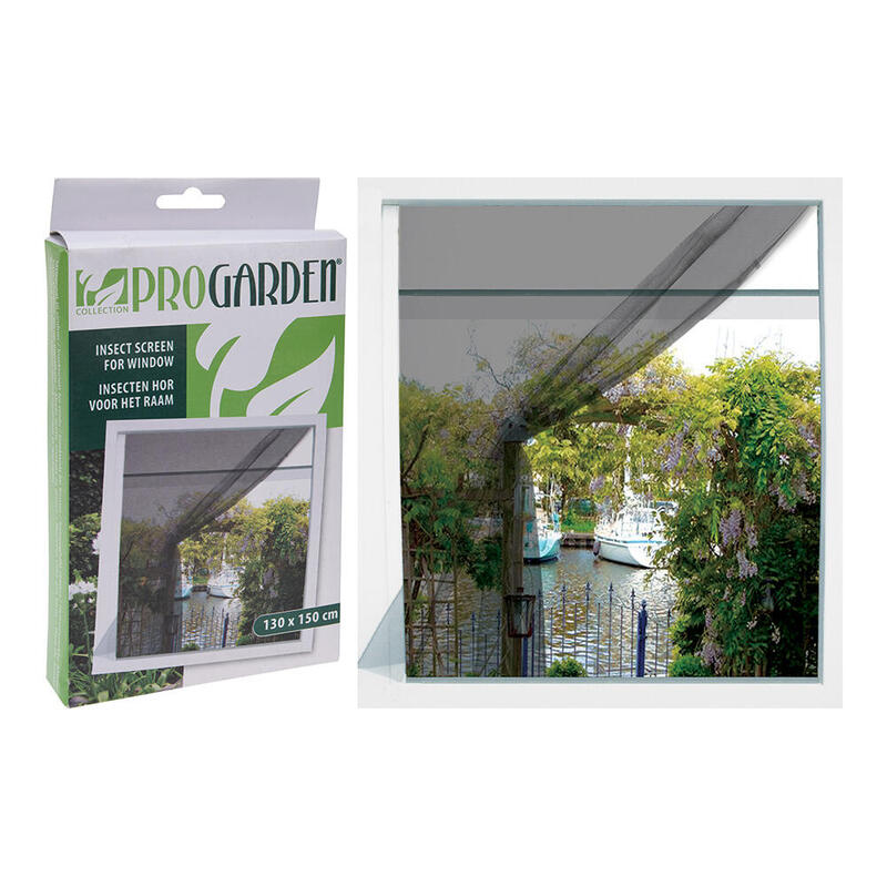 Pack De 4 Unidades - Mosquitera Adhesiva, Antracita, 130 X 150 Cm