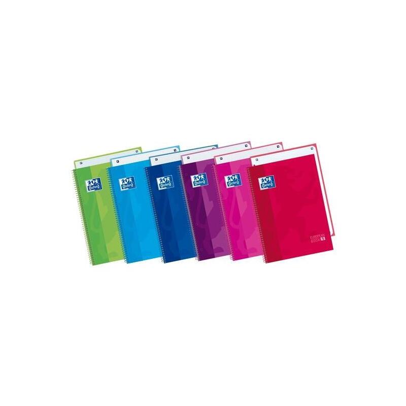 Pack De 4 Unidades Oxford Cuaderno Classic Europeanbook 1 Write&Erase 80h A4+ 5x5mm Microperforado T/Extradura C/Surtidos
