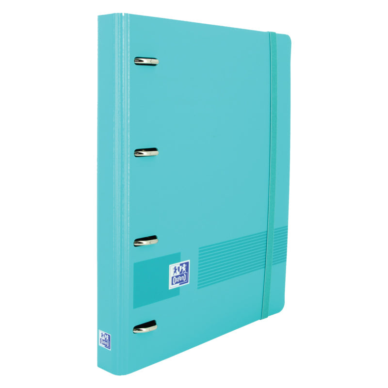Pack De 4 Unidades Oxford Live & Go A4+ Polyfoam Europeanbinder - Lomo De 45mm - Anillas De 4dx35mm - Recambio 5x5 -