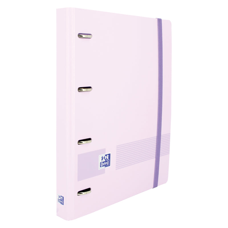 Pack De 4 Unidades Oxford Live & Go A4+ Polyfoam Europeanbinder - Lomo De 45mm - Anillas De 4dx35mm - Recambio 5x5 -