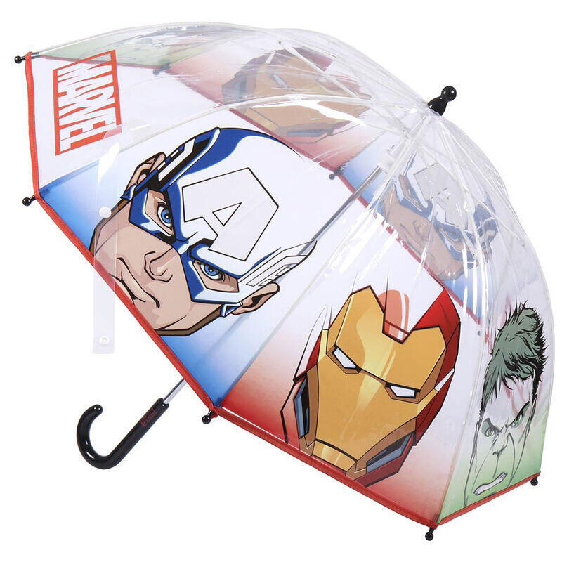 Pack De 4 Unidades - Paraguas Manual Burbuja Vengadores Avengers Marvel 45cm