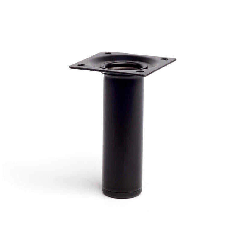 Pack De 4 Unidades - Pata Cilíndrica De Acero En Color Negro Mod. 401g. Dimensiones Ø3x10cm 2-401g.100.03 Rei