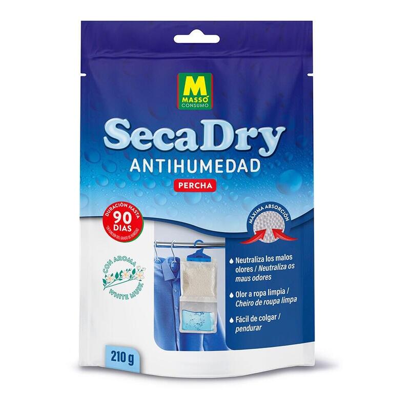 Pack De 4 Unidades - Percha Antihumedad Secadry, 210 G
