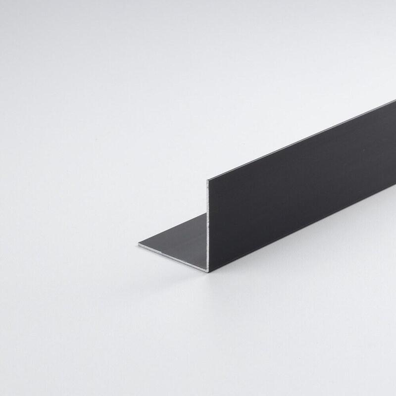 Pack De 4 Unidades - Perfil Bricolaje Ángulo Aluminio Negro Mate 1000 X 10 X 10 Mm
