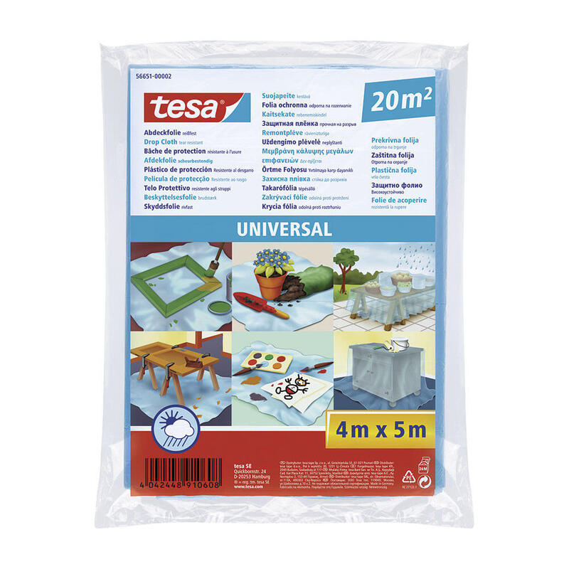 Pack De 4 Unidades - Plástico Protector 20 M² Universal