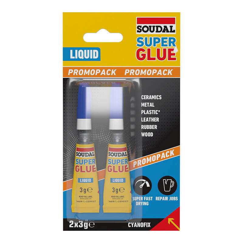 Pack De 4 Unidades - Super Glue Líquido 2 X 3 G