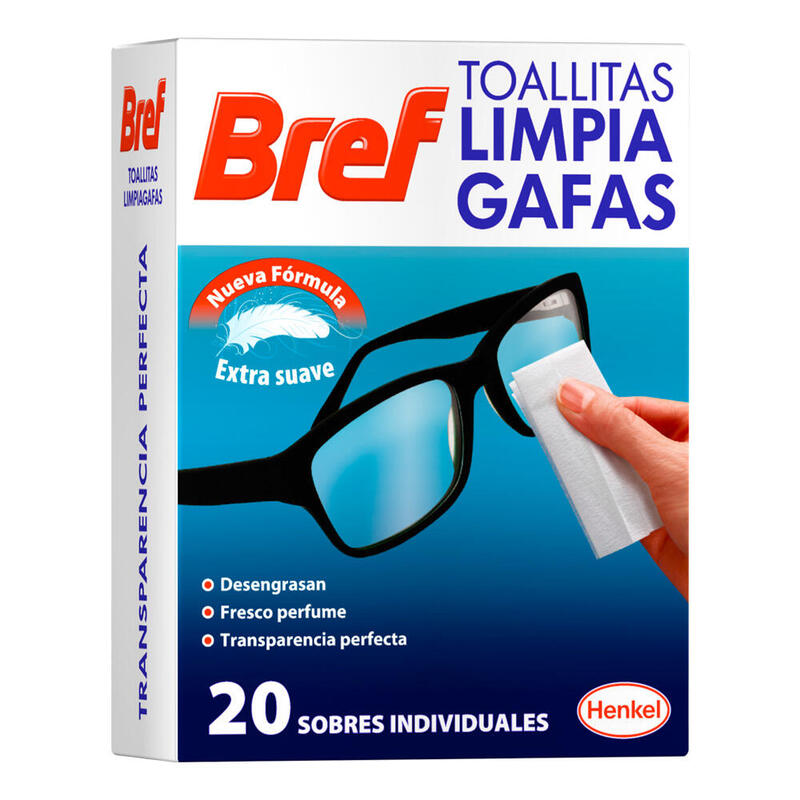Pack De 4 Unidades - Toallitas Limpiagafas En Sobres Individuales 20 Uds