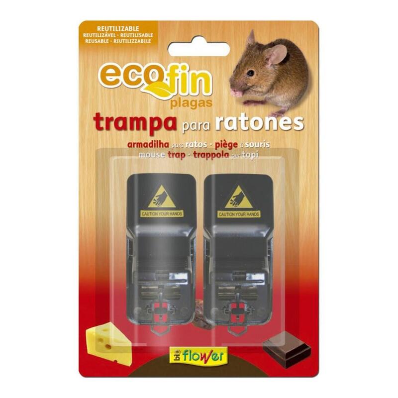 Pack De 4 Unidades - Trampa Para Ratones Fin, 2 Uds