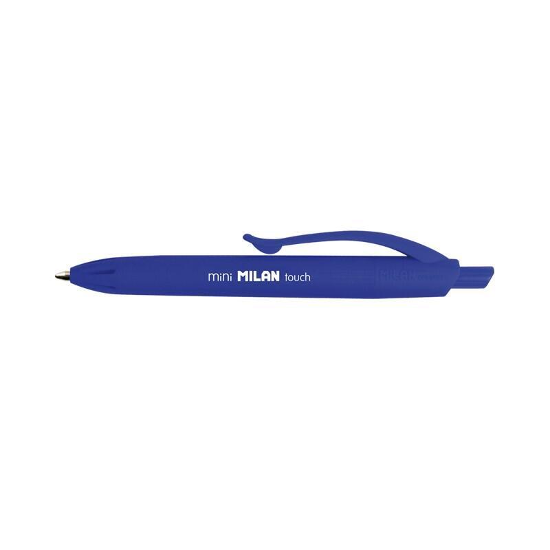 Pack De 40 Unidades Milan P1 Touch Mini Boligrafo De Bola Retractil Azul