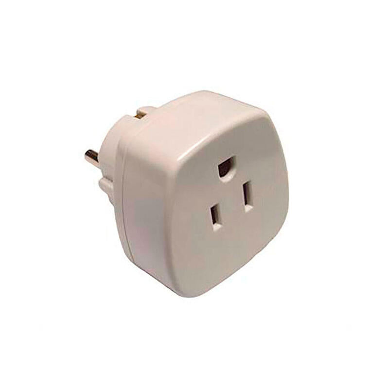 Pack De 5 Unidades - Adaptador Estados Unidos A Europeo 16 A 250 V Blanco (Retractilado)