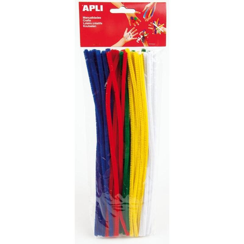 Pack De 5 Unidades Apli Limpiapipas 300x6mm Colores Surtidos -50u-