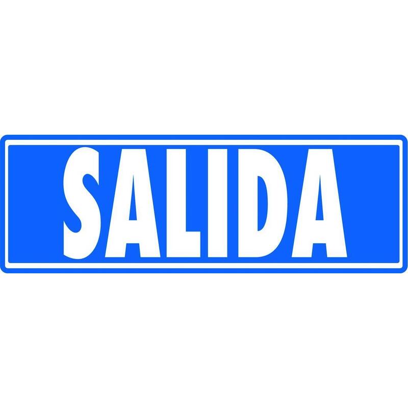 Pack De 5 Unidades Archivo 2000 Señal "Salida (Sin Indicador)" 175x65 Pvc Gris
