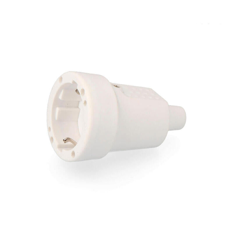 Pack De 5 Unidades - Base Aérea Goma 10/16a 250v T/Tl 4,8mm Ip44 Blanca (Envasada)