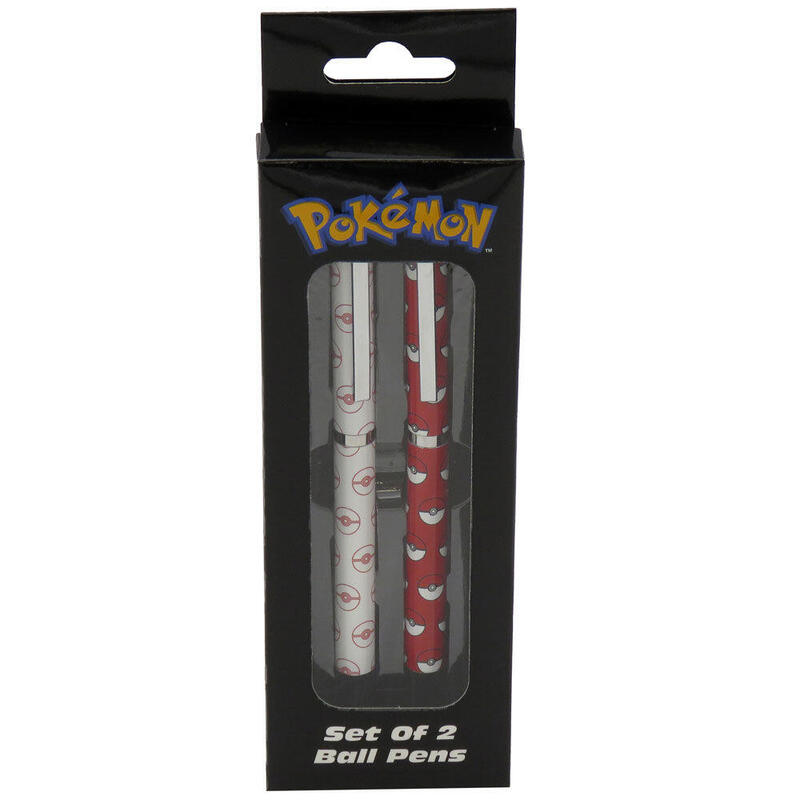 Pack De 5 Unidades - Blister 2 Boligrafos Pokeball Pokemon