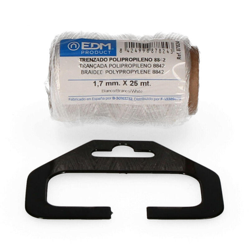 Pack De 5 Unidades - Bobina Trenzada Polipropileno 8842 25m Blanco Edm