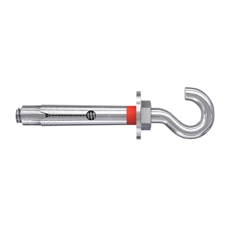 Pack De 5 Unidades - Bolsa 4 Tacos Metalicos Fsl 10 Acabado Gancho M8x60mm 98458 Fischer