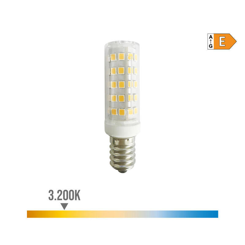 Pack De 5 Unidades - Bombilla Tubular Led E14 6,5w 800lm 3.200k Luz Cálida. Edm
