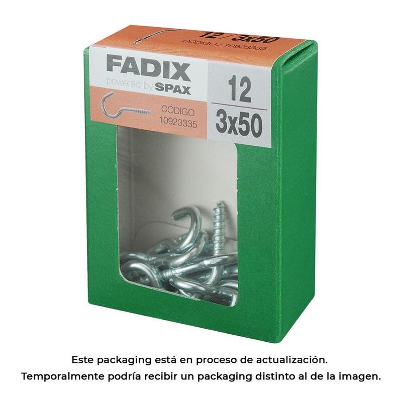 Pack De 5 Unidades - Caja M 12 Unid. Hembrilla Abierta Cinc 3,0x50mm Fadix
