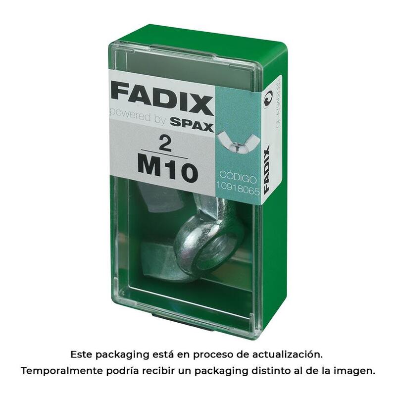 Pack De 5 Unidades - Caja S 2 Unid. Tuerca Mariposa Cinc M 10 Fadix