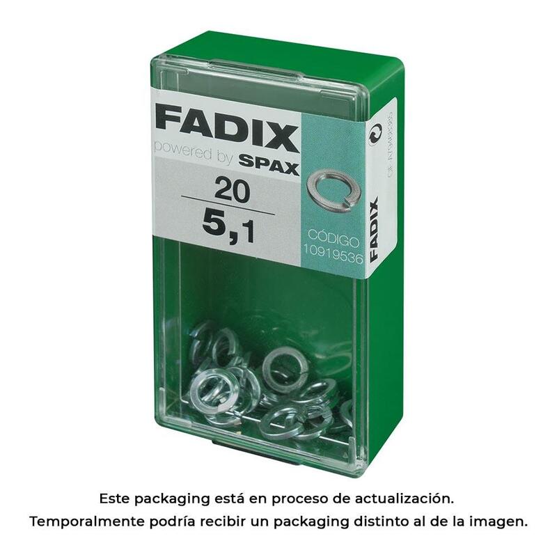 Pack De 5 Unidades - Caja S 20 Unid. Arandela Presion 5,1mm Fadix