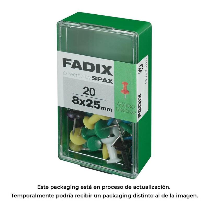 Pack De 5 Unidades - Caja S 20 Unid. Chincheta Alfiler Surtido 8x25mm Fadix