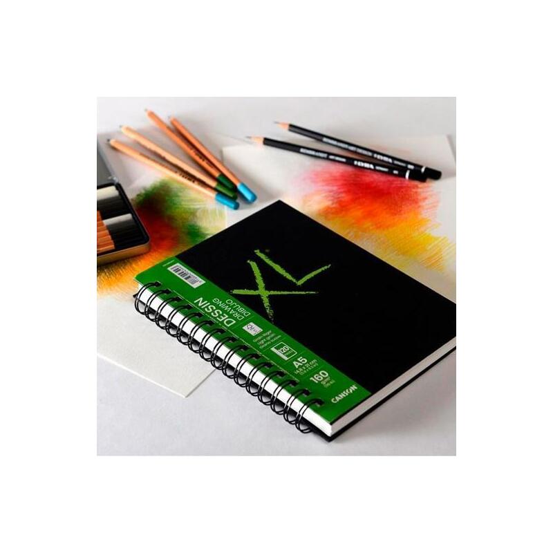 Pack De 5 Unidades Canson Bloc Dibujo Xl Drawing 60h A5 Blanco